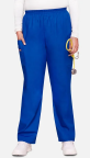 Royal Blue Female Elastic Waist Scrub Pant Barry Tech Animal Care Skills